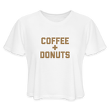 Coffee + Donuts Women's Cropped T-Shirt