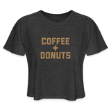 Coffee + Donuts Women's Cropped T-Shirt