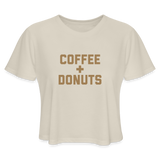 Coffee + Donuts Women's Cropped T-Shirt