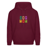 Dog Mom Men's Hoodie - burgundy