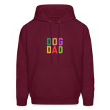 Dog Dad Men's Hoodie - burgundy