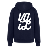 Vail Bella + Canvas Unisex Full Zip Hoodie - navy