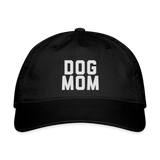 Dog Mom Organic Baseball Cap - black