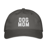 Dog Mom Organic Baseball Cap - charcoal