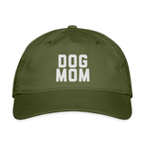 Dog Mom Organic Baseball Cap - olive green