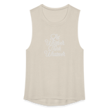 Let Whoever Think Whatever Women's Flowy Muscle Tank by Bella - dust