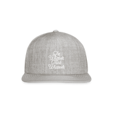 Let Whoever Think Whatever Snapback Baseball Cap - heather gray