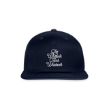 Let Whoever Think Whatever Snapback Baseball Cap - navy