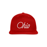 Ohio Snapback Baseball Cap - red