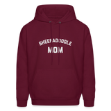 Sheepadoodle Mom Men's Hoodie - burgundy