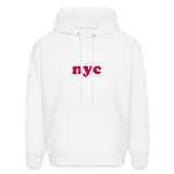 NYC Men's Hoodie - white