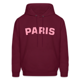 Paris Men's Hoodie - burgundy