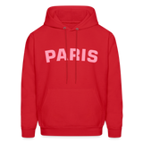 Paris Men's Hoodie - red