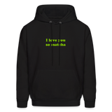 I Love You So Matcha Men's Hoodie - black