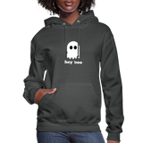 Hey Boo Women's Hoodie - asphalt