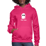 Hey Boo Women's Hoodie - fuchsia