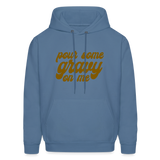 Pour Some Gravy on Me Men's Hoodie - denim blue