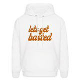 Let's Get Basted Men's Hoodie - white