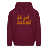 Let's Get Basted Men's Hoodie - burgundy