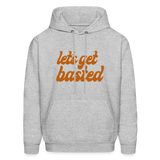 Let's Get Basted Men's Hoodie - heather gray