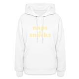 Naps & Snacks Women's Hoodie - white