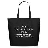 My Other Bag is a Prada Eco-Friendly Cotton Tote - black