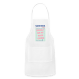 Tequila For My Main Course Adjustable Apron - white