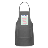 Tequila For My Main Course Adjustable Apron - charcoal