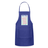 Tequila For My Main Course Adjustable Apron - royal blue