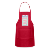 Tequila For My Main Course Adjustable Apron - red