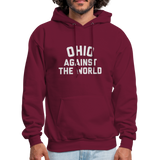 Ohio Against the World Men's Hoodie - burgundy