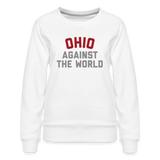 Ohio Against the World Women’s Premium Sweatshirt - white