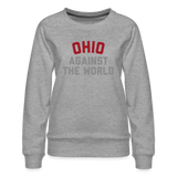 Ohio Against the World Women’s Premium Sweatshirt - heather grey