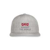 Ohio Against the World Snapback Baseball Cap - heather gray