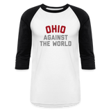 Ohio Against the World Baseball T-Shirt - white/black