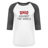 Ohio Against the World Baseball T-Shirt - white/charcoal