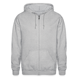 OHIO Smiley Face Gildan Heavy Blend Adult Zip Hoodie - heather gray