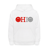 OHIO Smiley Face Kids' Hoodie - white