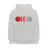 OHIO Smiley Face Kids' Hoodie - heather gray