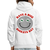 Have a Nice Buckeye Day Men's Hoodie - white