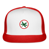 THE Trucker Cap - white/red