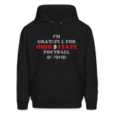 I'm Grateful for Ohio State Football & Food Men's Hoodie - black