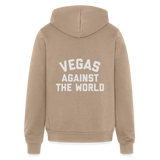 Vegas Against the World Bella + Canvas Unisex Full Zip Hoodie - tan