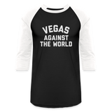 Vegas Against the World Baseball T-Shirt - black/white