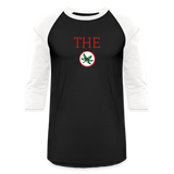 THE (Buckeye Leaf) Baseball T-Shirt - black/white