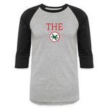 THE (Buckeye Leaf) Baseball T-Shirt - heather gray/black