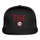 THE Buckeye Leaf Trucker Cap - black/black