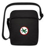 Buckeye Leaf Upright Crossbody Bag - black