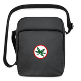 Buckeye Leaf Upright Crossbody Bag - charcoal grey