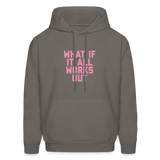 What if it All Works Out Men's Hoodie - asphalt gray